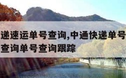 中通快递速运单号查询,中通快递单号查询快递单号查询单号查询跟踪