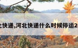 河北快递,河北快递什么时候停运2024