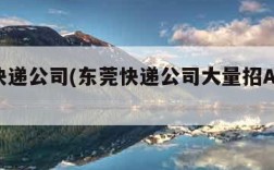 东莞快递公司(东莞快递公司大量招A2司机)