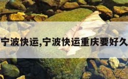 宁波快运,宁波快运重庆要好久
