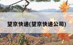望京快递(望京快递公司)