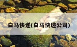 白马快递(白马快递公司)