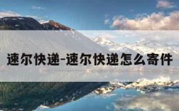 速尔快递-速尔快递怎么寄件