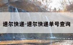 速尔快递-速尔快递单号查询
