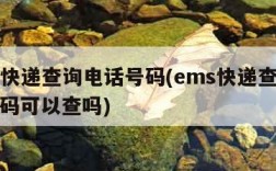 ems快递查询电话号码(ems快递查询电话号码可以查吗)