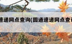 圆通速递网点查询(圆通速递网点查询100)