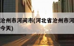 河北省沧州市河间市(河北省沧州市河间市天气预报今天)
